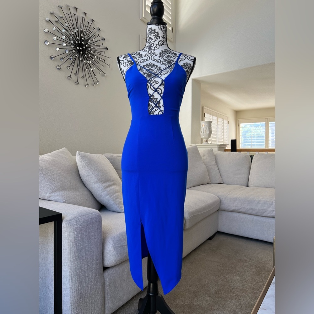 Angel Biba Royal Blue Mini Dress Size 6
